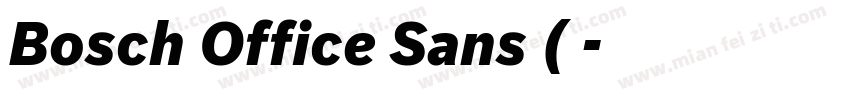 Bosch Office Sans (正字体转换